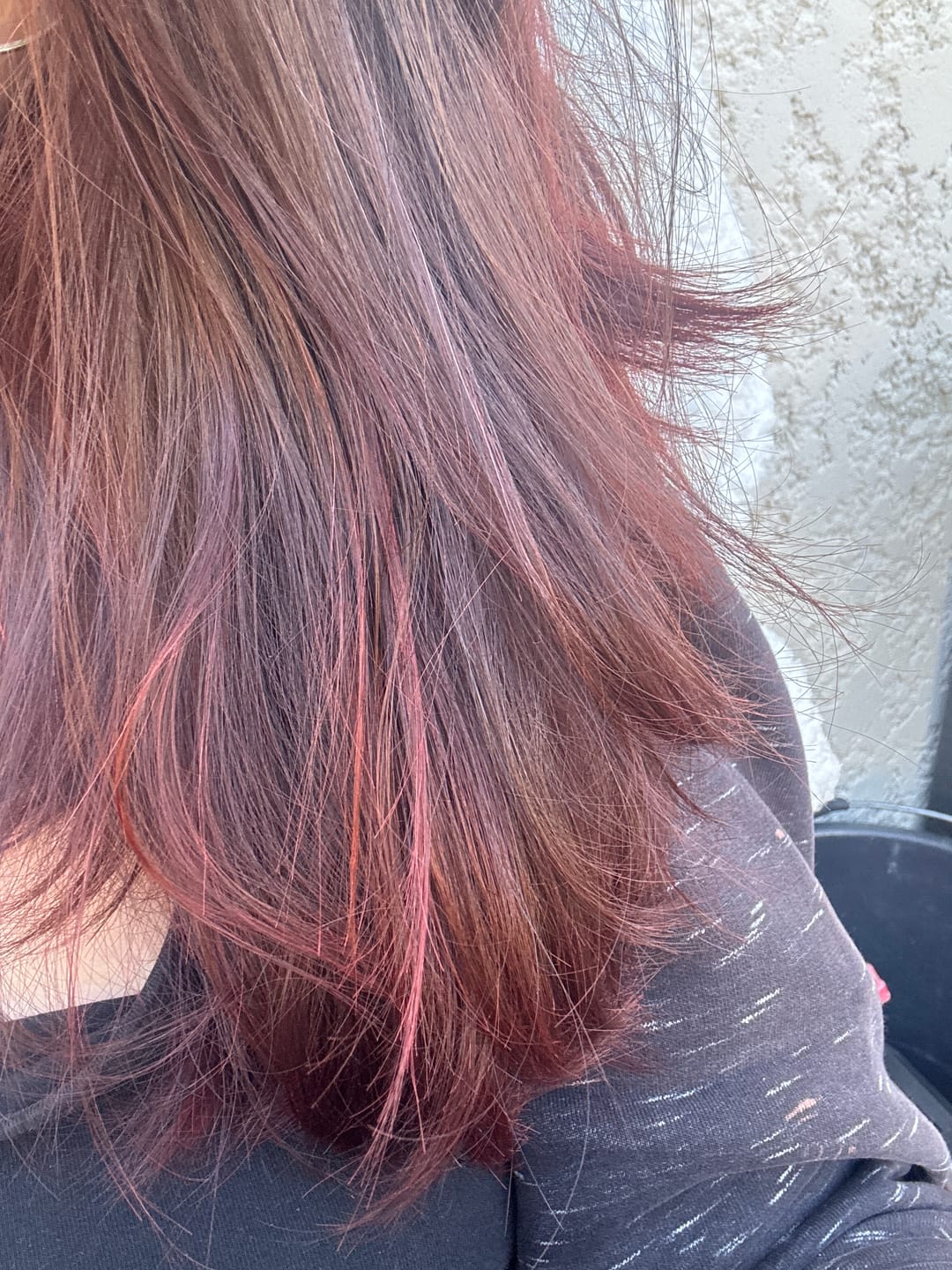 Customer photo review of Mattie Coral Red - Vegan Semi-Permanent Direct Dye Hair Color Cream 210 ml