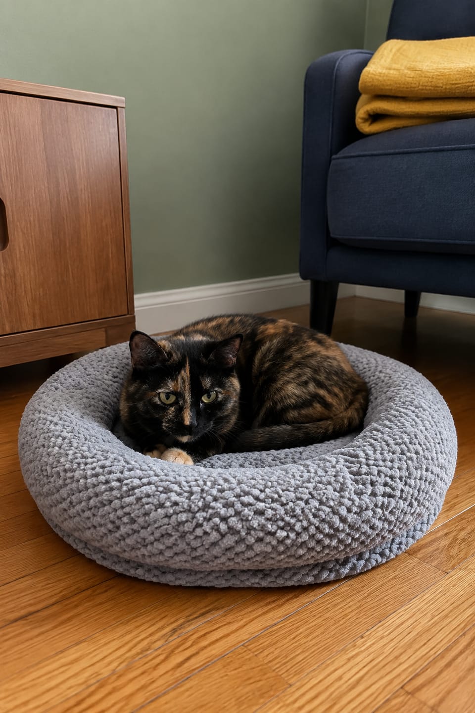 Customer photo review of PlushNest Orthopedic Pet Bed