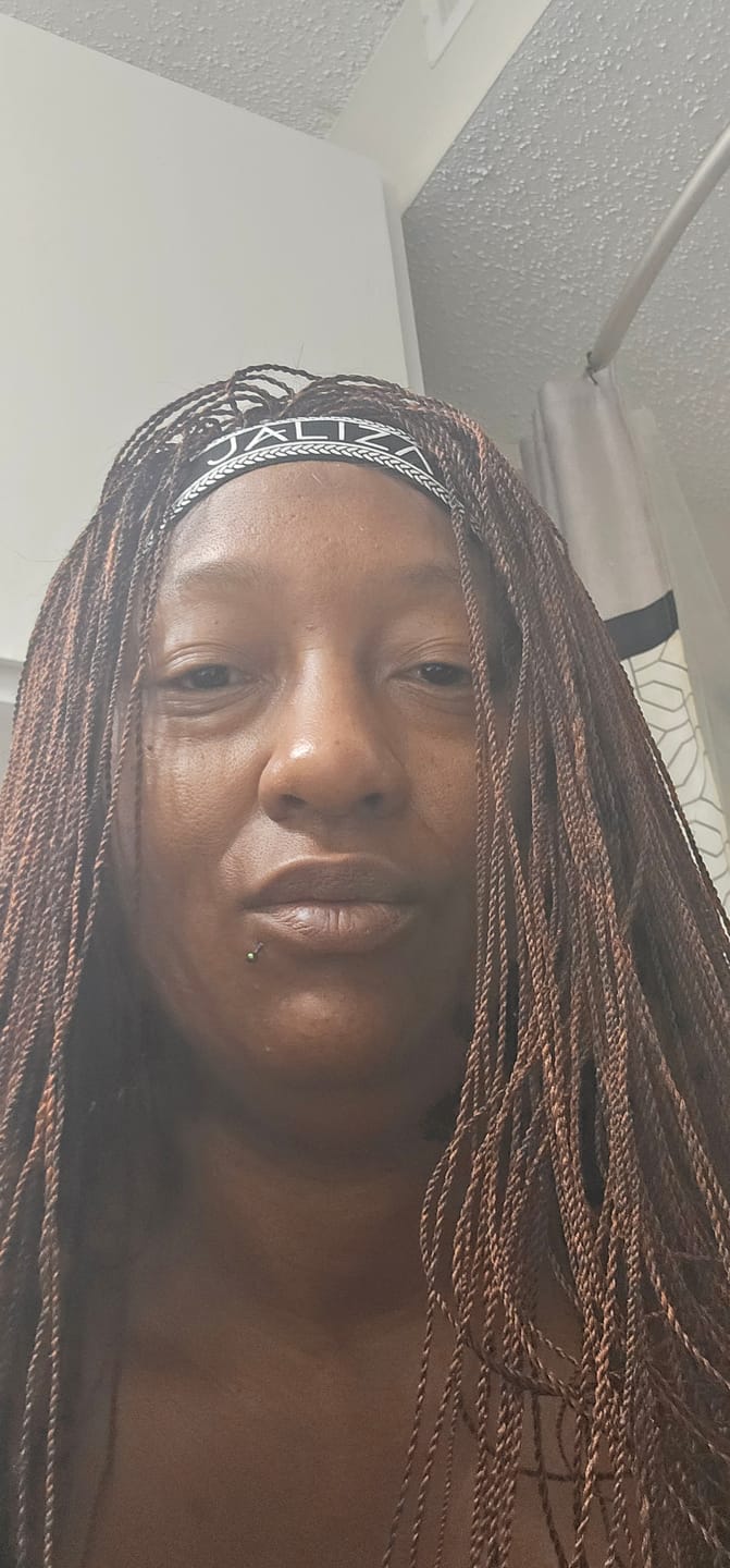 Customer photo review of Mica - Micro Senegalese Twist Pre Bleached Swiss HD Full Lace Knotless Braids Wig 799 Strands