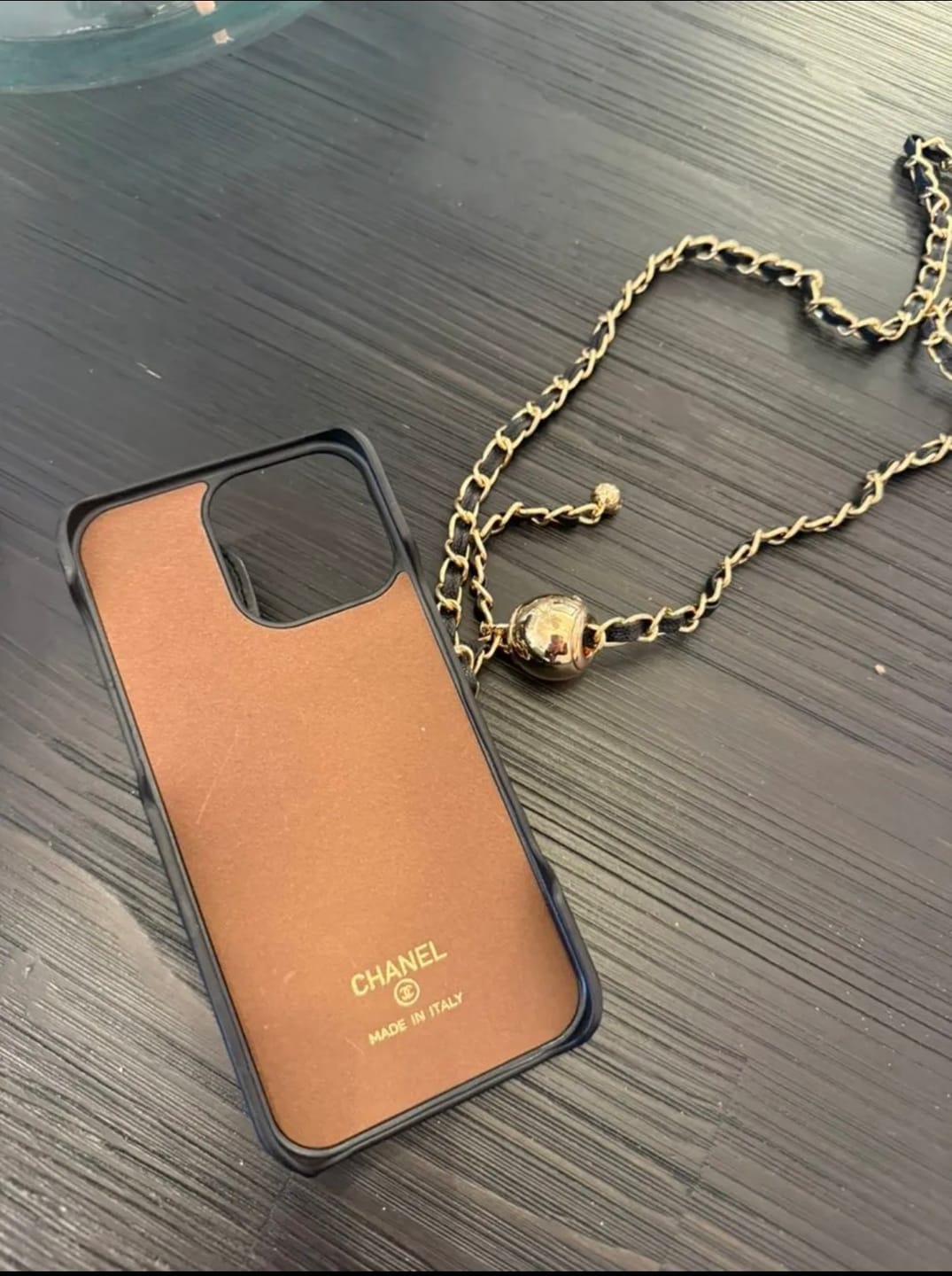Customer photo review of Luxury quilted phone case with card holder