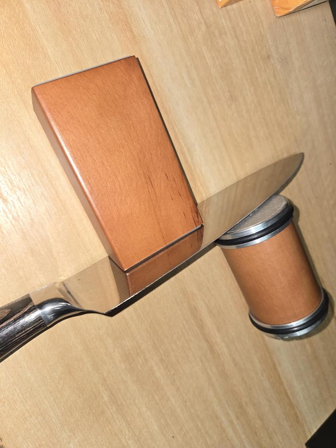 Customer photo review of Nonna's Rolling Knife Sharpener