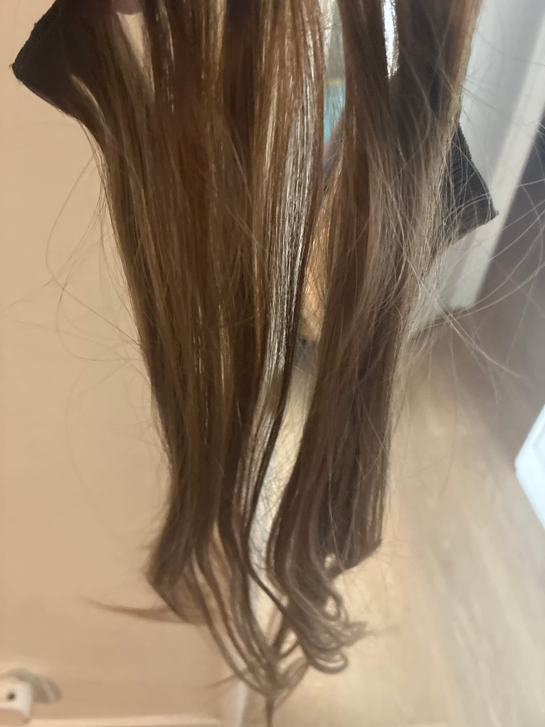 Customer photo review of [Pre-Sale] 7Pcs Clip in Remy Human Hair Extensions Balayage Earthy Brown #4/27/4 (135-150g)
