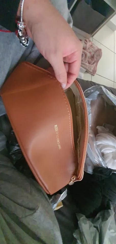 Customer photo review of Zippered Makeup Organizer Bag for Travel and Daily Use