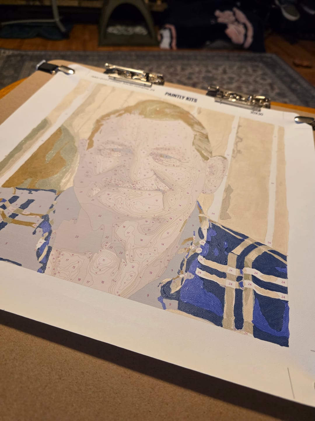 Customer photo review of Custom Paint by Numbers