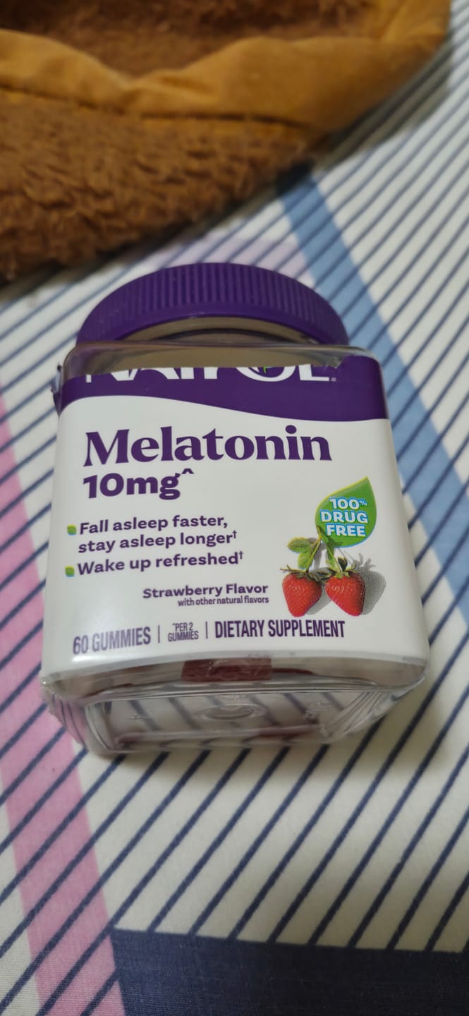 Customer photo review of Natrol Melatonina 10mg, 140 Gomas Mastigáveis de Morango