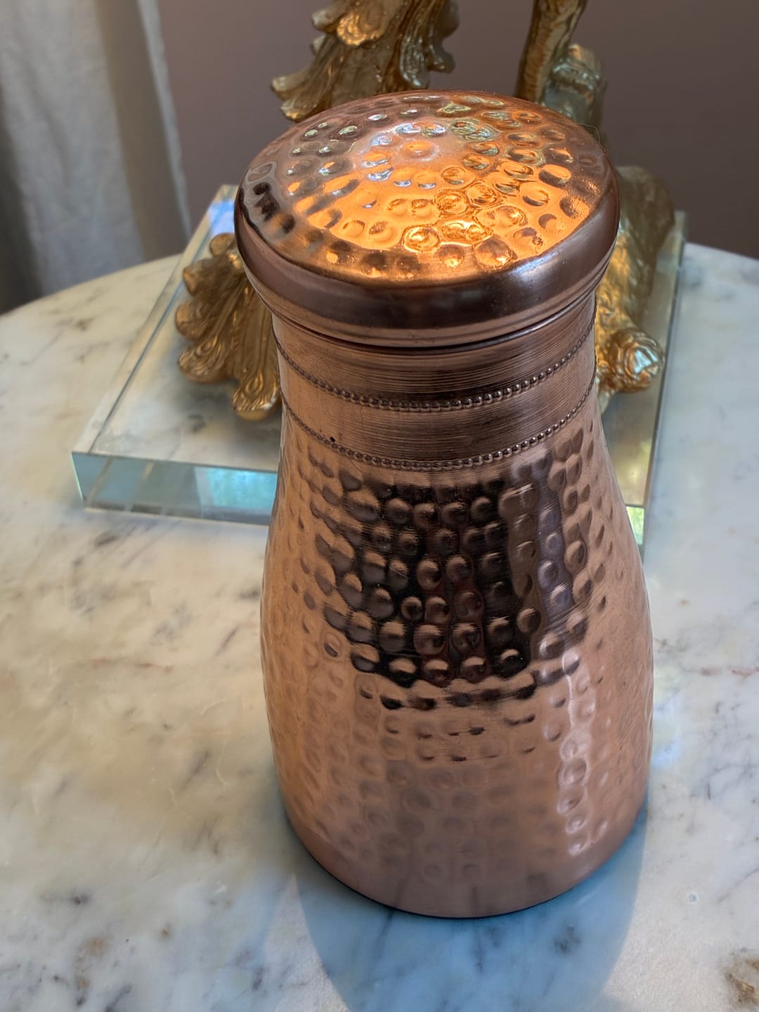 Customer photo review of Himalayan Ayurvedic Bedside Carafe