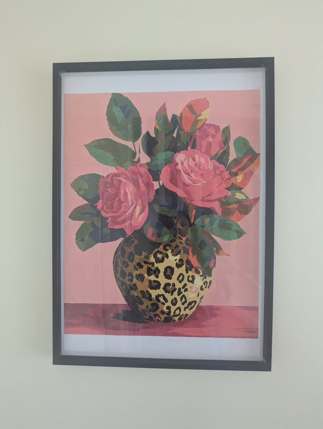 Customer photo review of Wild Roses | Paint by Number