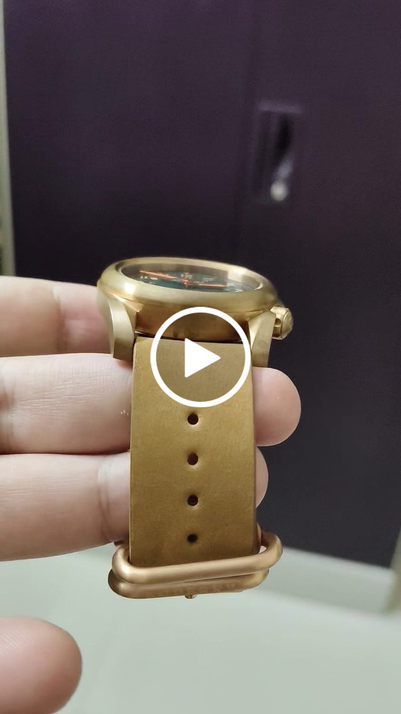 Customer video review of VOYAGER - 100M Waterproof Bronze Automatic Field Watch | Sandstone Green