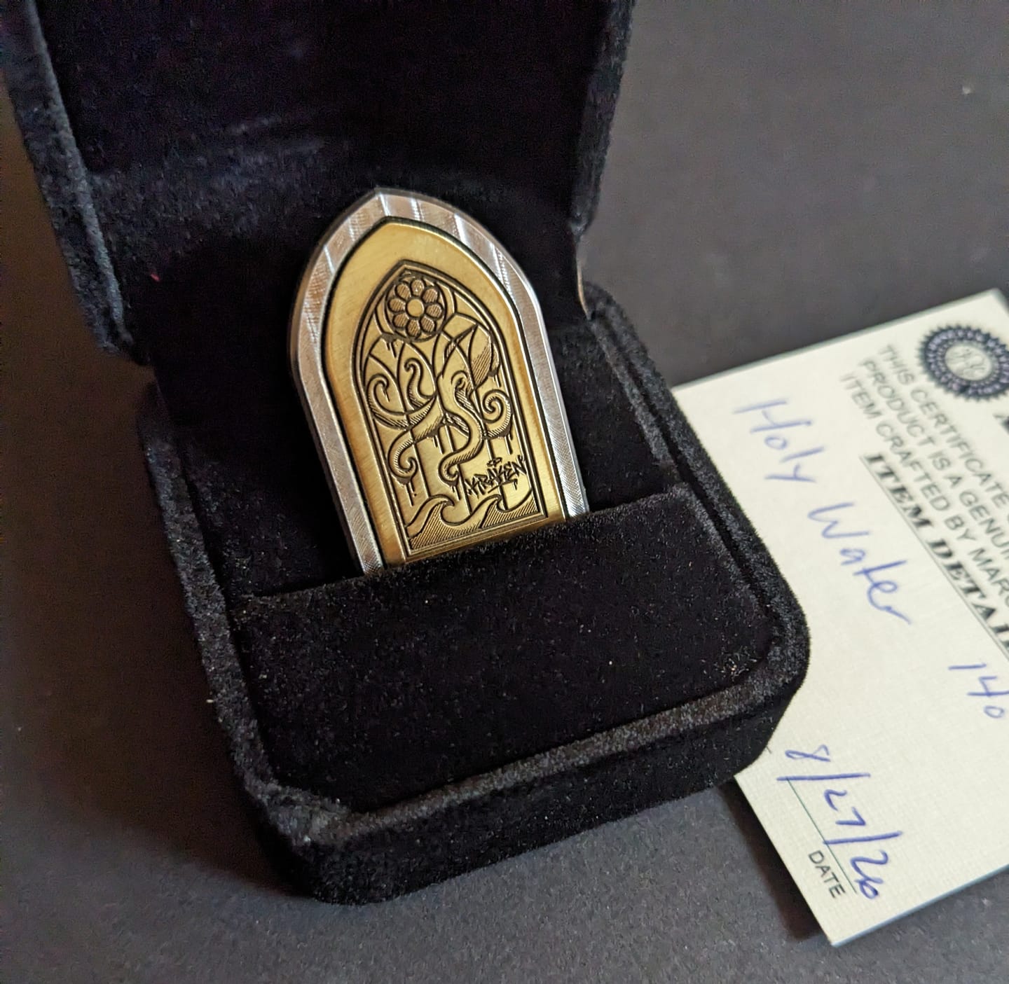 Customer photo review of HOLY WATER — Ball Marker