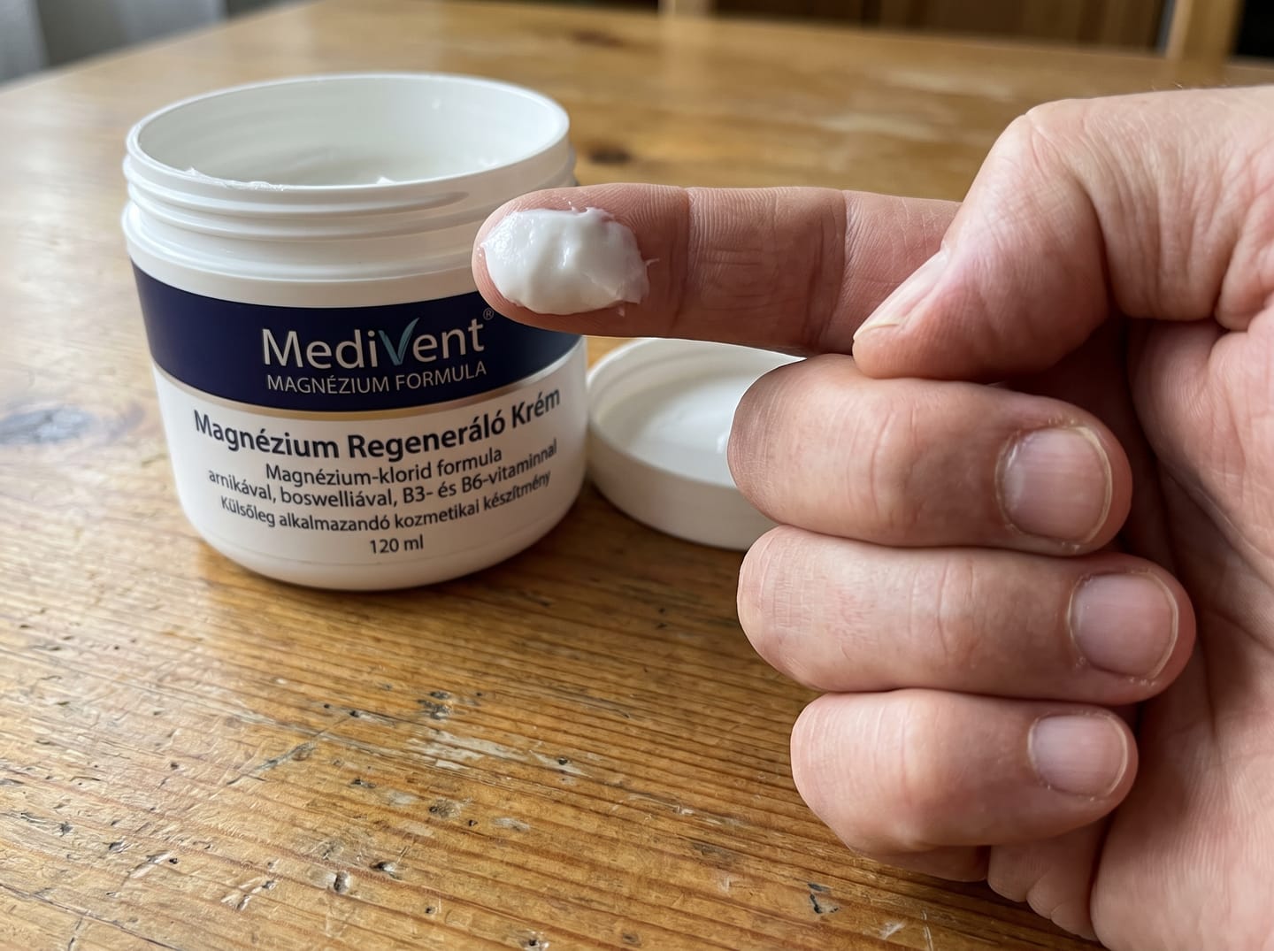 Customer photo review of MediVent – Regeneráló Krém (120 ml)
