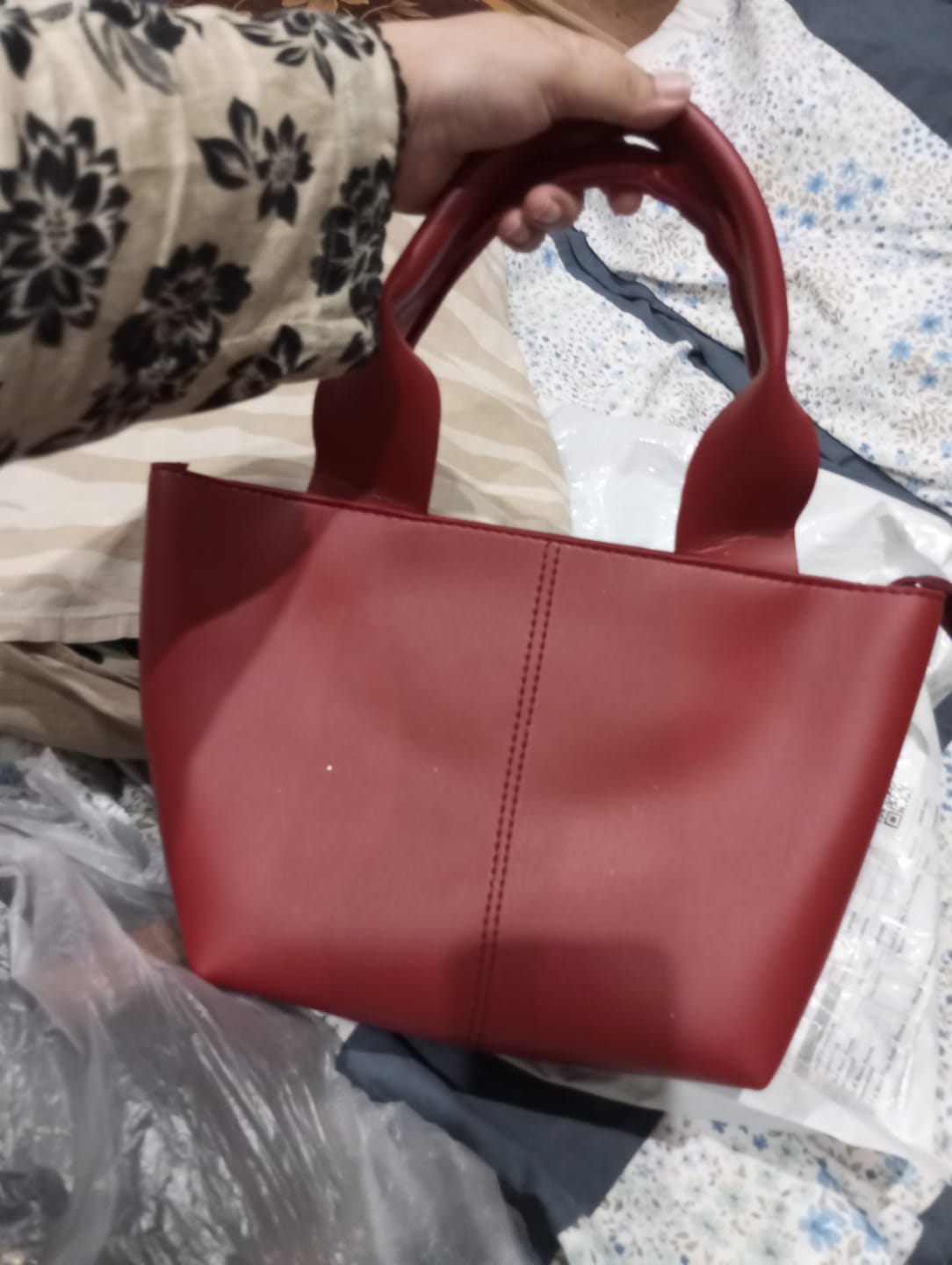 Customer photo review of Mode Tote - Maroon