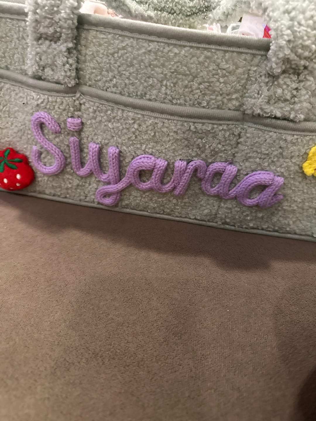 Customer photo review of K&C - Personalized Baby Storage Basket