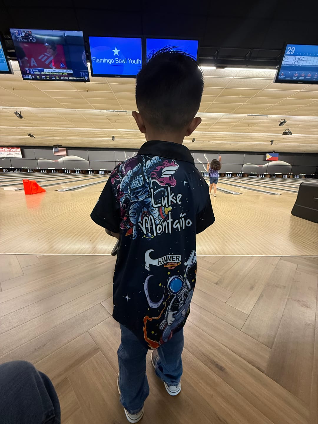 Customer photo review of Seraphic - Navy - Bowling Jersey