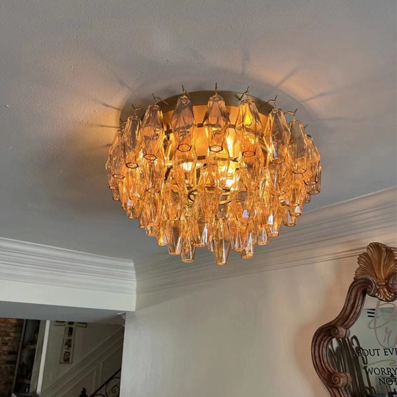 Customer photo review of Ciyara Glass Flushmount