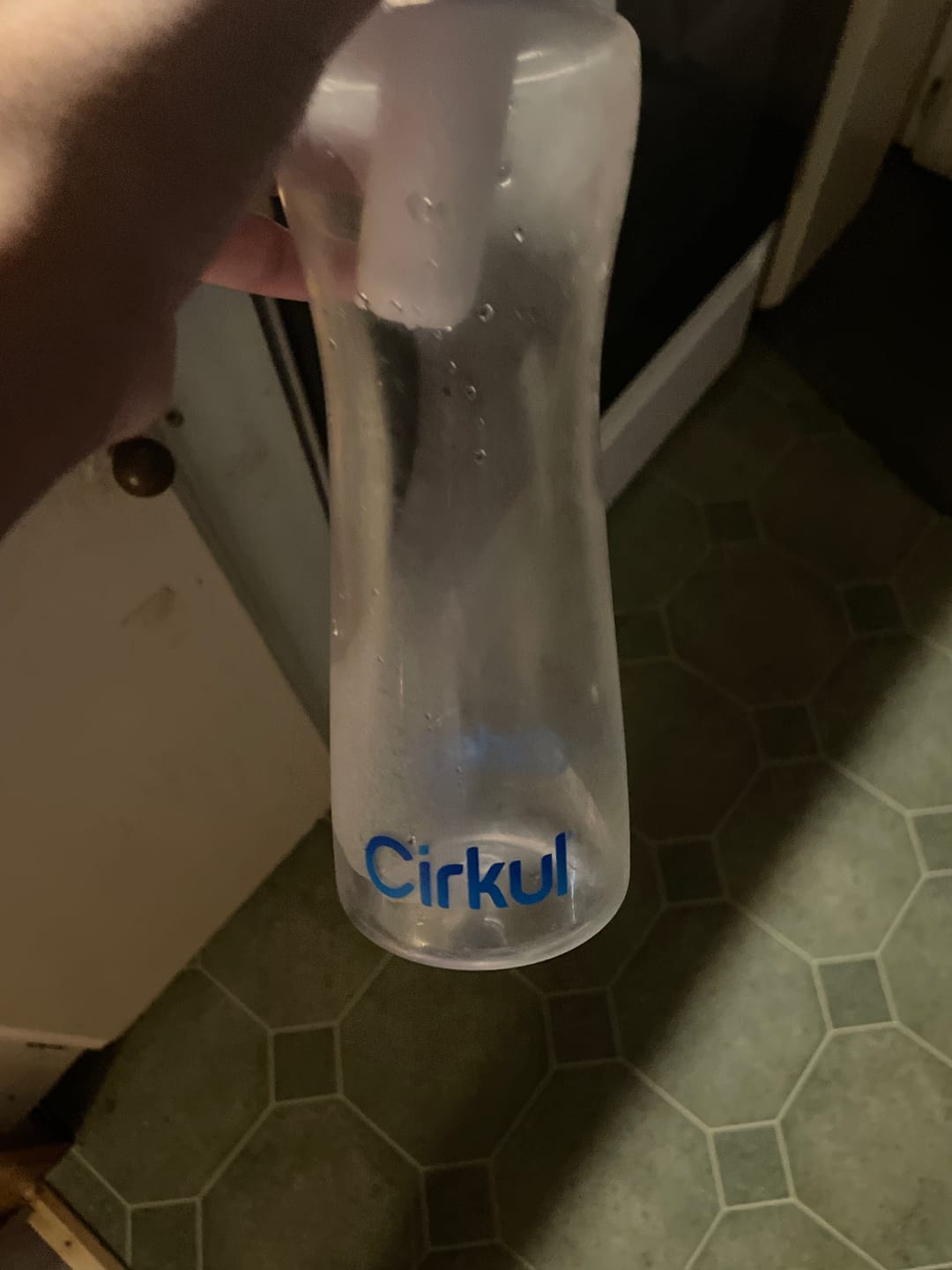 Customer photo review of FREE 22oz. Plastic Bottle & Blue Comfort Grip Lid