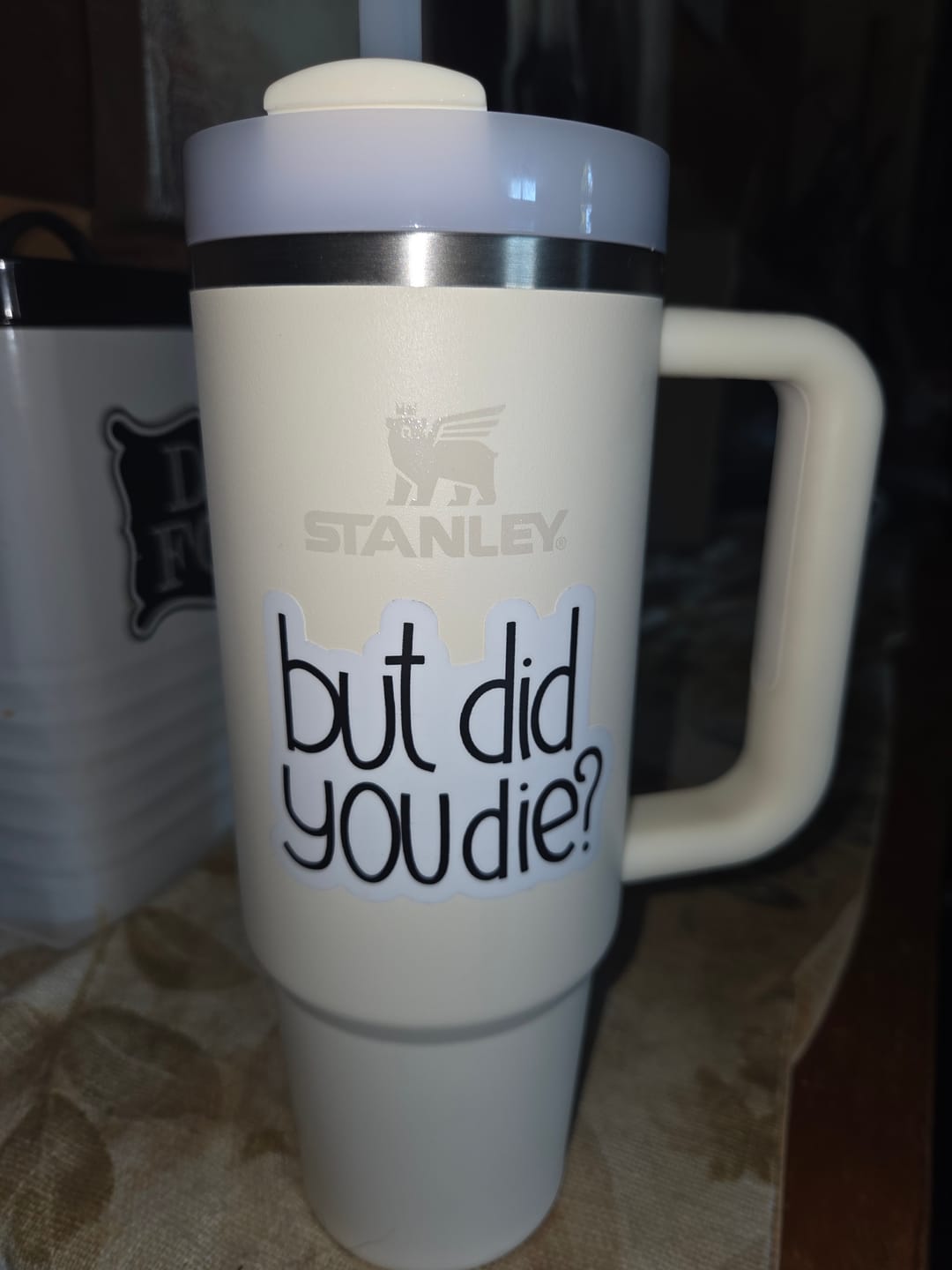 Customer photo review of But Did You Die? Sarcasm Sticker