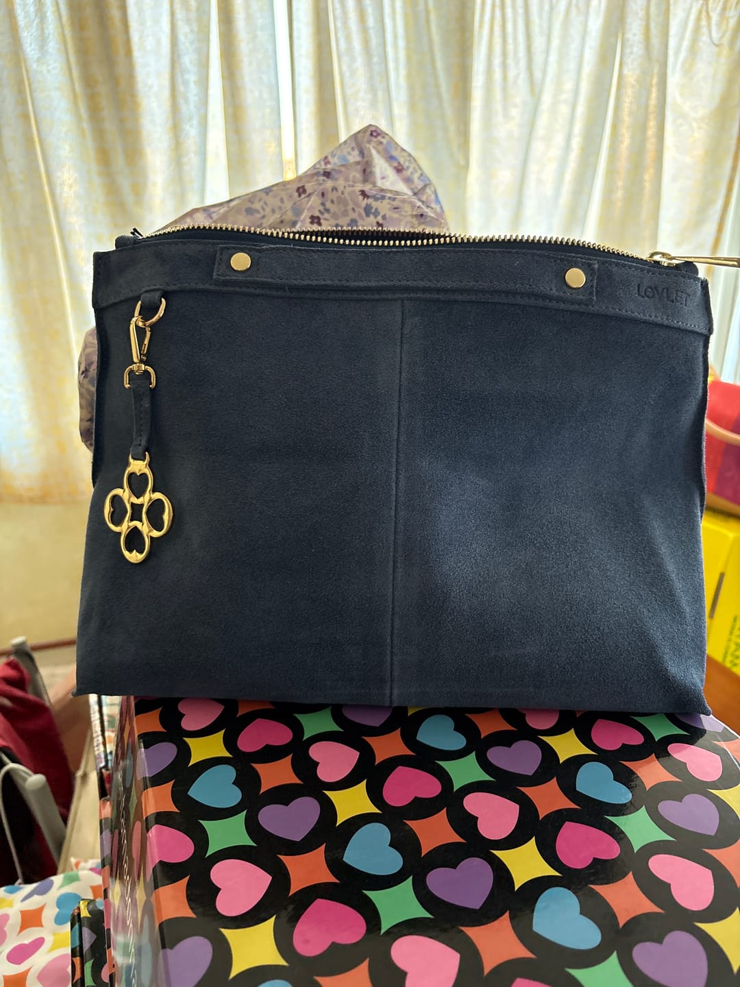 Customer photo review of BORSA SOFY CAMOSCIO JEANS