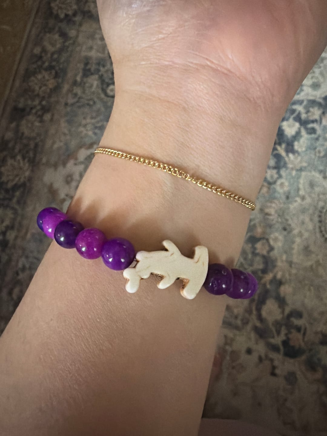 Customer photo review of The Shark Week Bracelet
