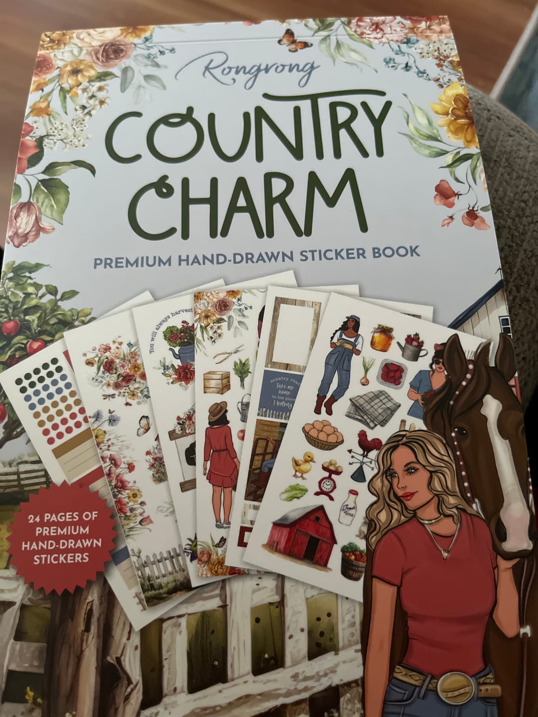 Customer photo review of Country Charm Sticker Book