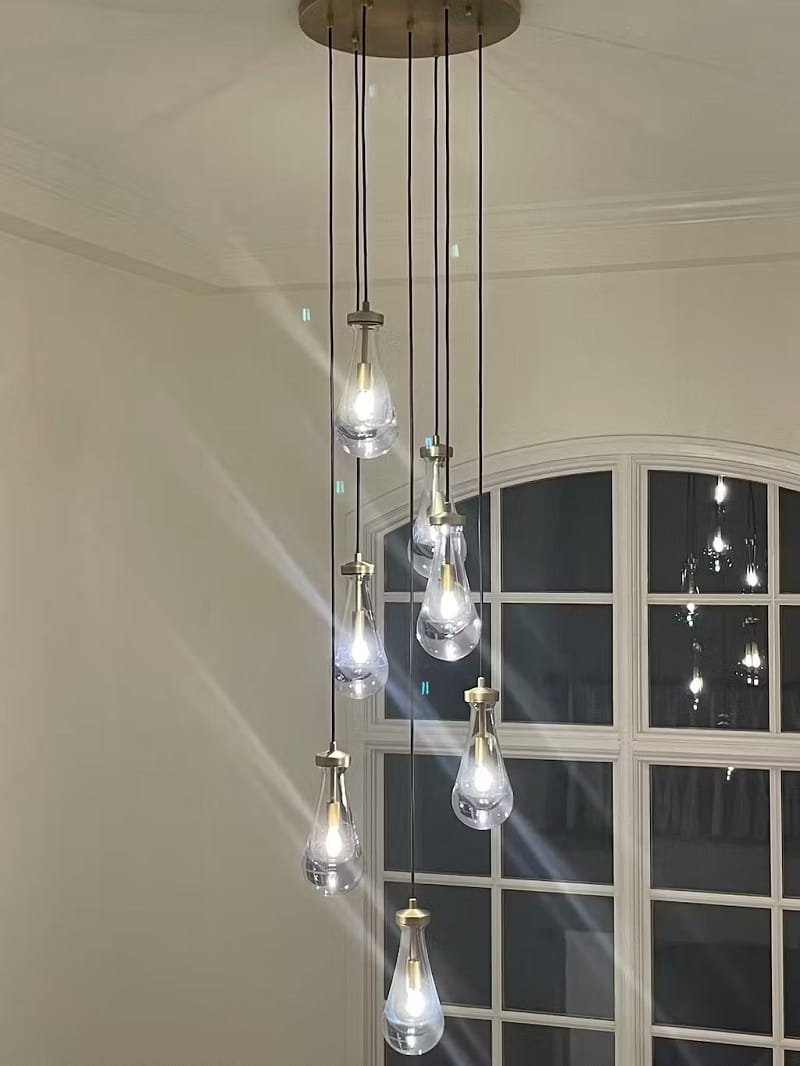 Customer photo review of Raindrop Round Chandelier