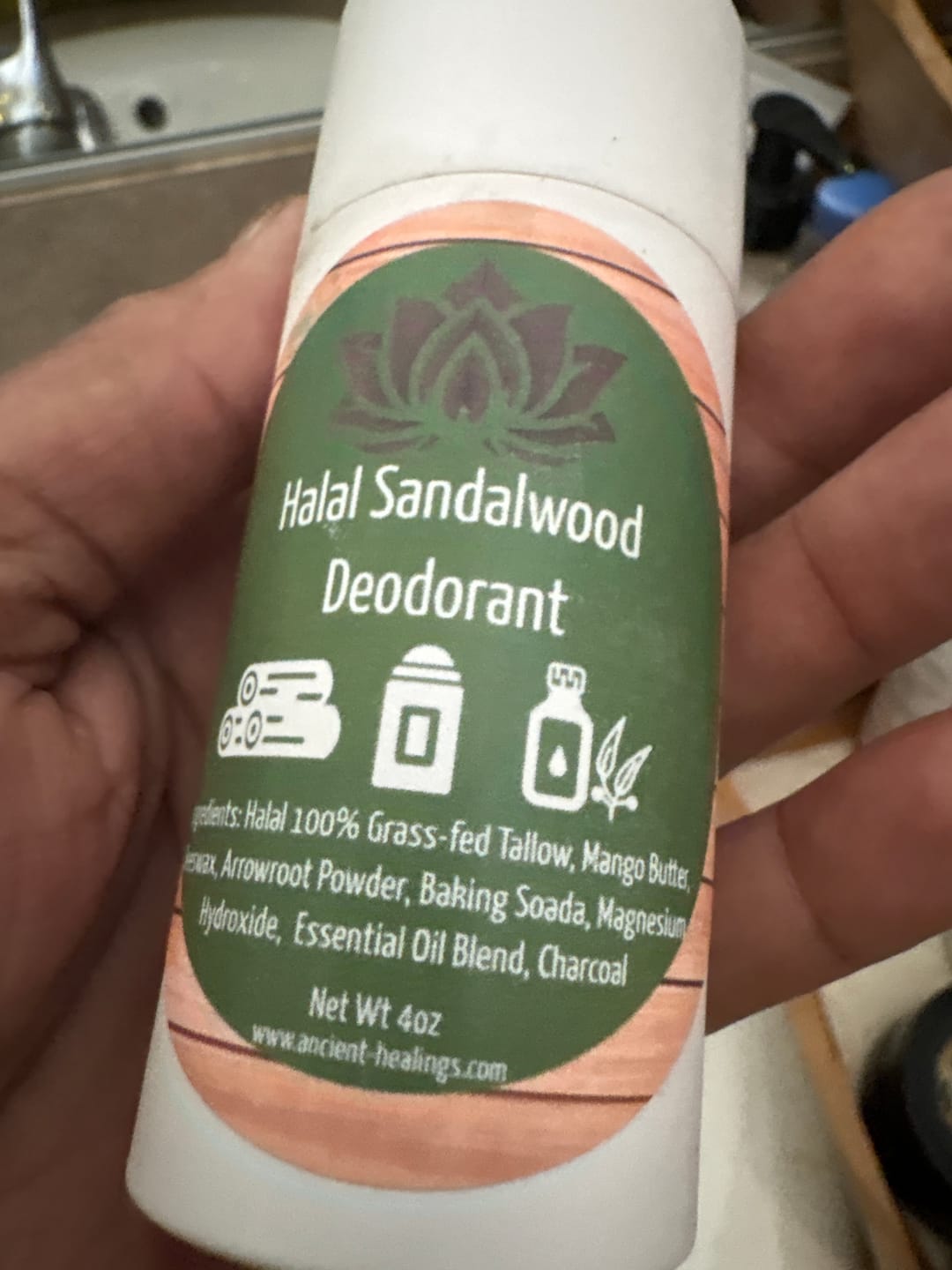 Customer photo review of Halal All-Natural Tallow Deodorant