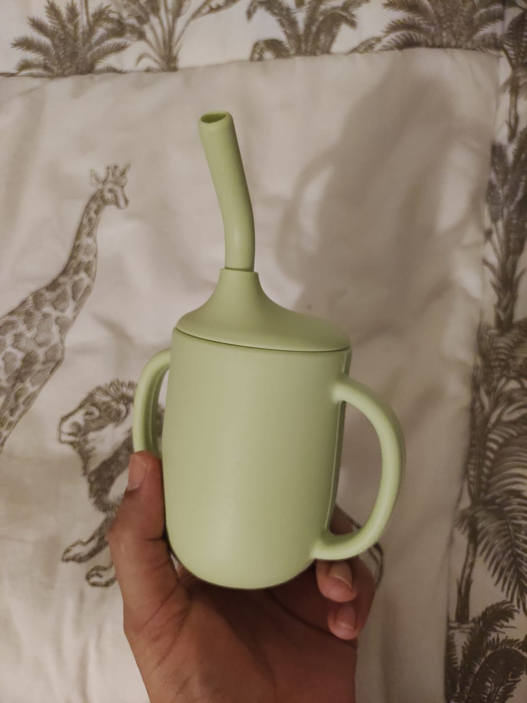 Customer photo review of Silicone Straw Cup with straw cleaner