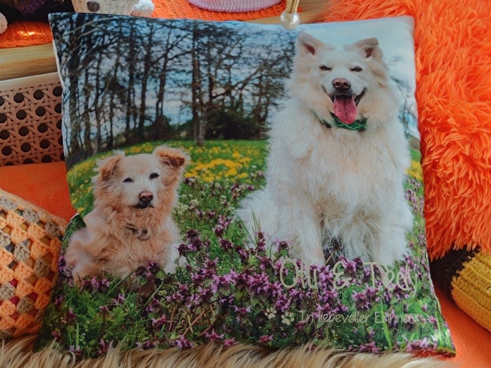 Customer photo review of Personalisiertes Kissen - In liebevoller Erinnerung