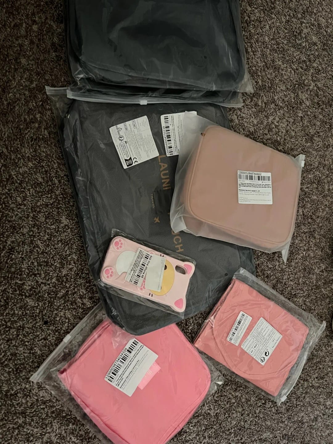 Customer photo review of Oxford Cloth Toiletry and Makeup Bag, Single or Double Layer