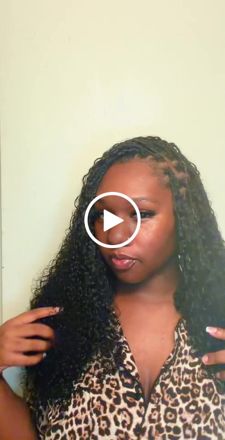 Customer video review of Ywigs Burmese Water Curly Human Crochet Hair