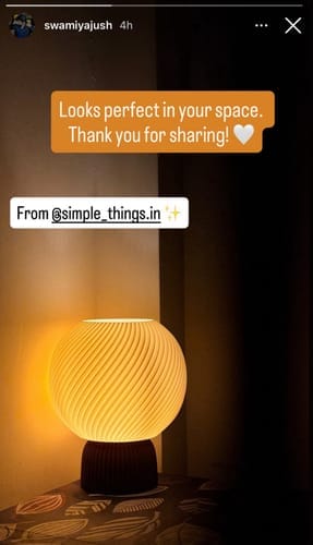 Customer photo review of Orbian Lamp