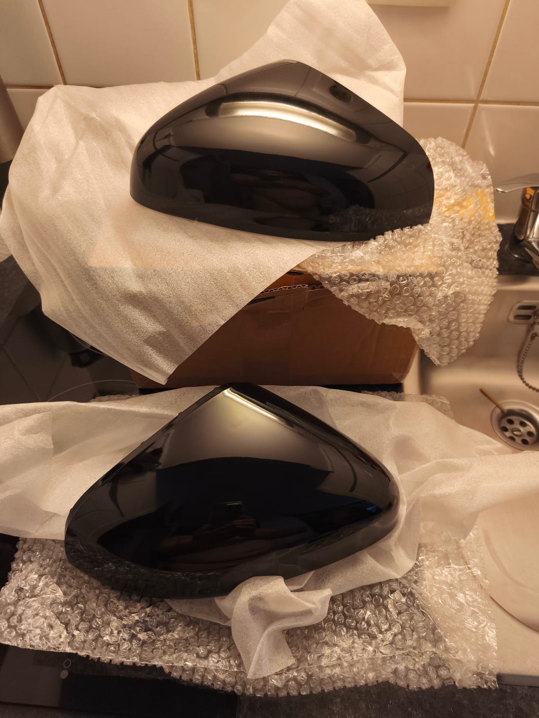 Customer photo review of Ford Fiesta MK8 Gloss Black Mirror Covers (2017-2021)