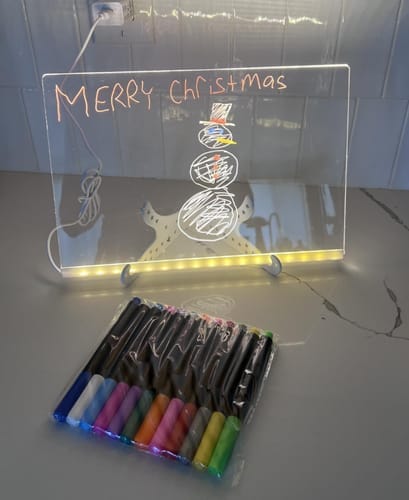 Customer photo review of GlowSketch™ – LED Drawing & Message Board