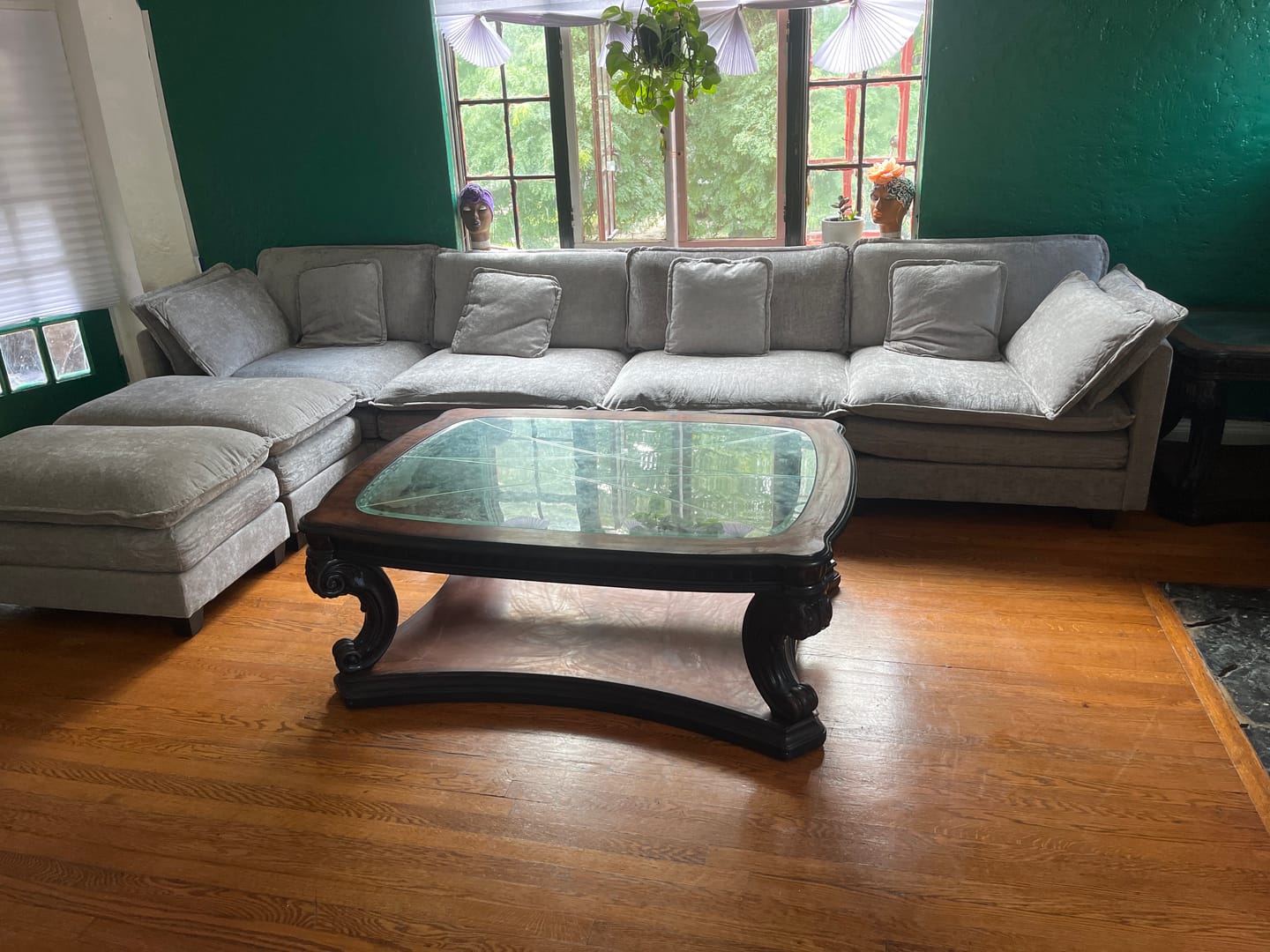Customer photo review of 149.2 Inch Cloudy Luxury Thickened Cushion Modular Sofa