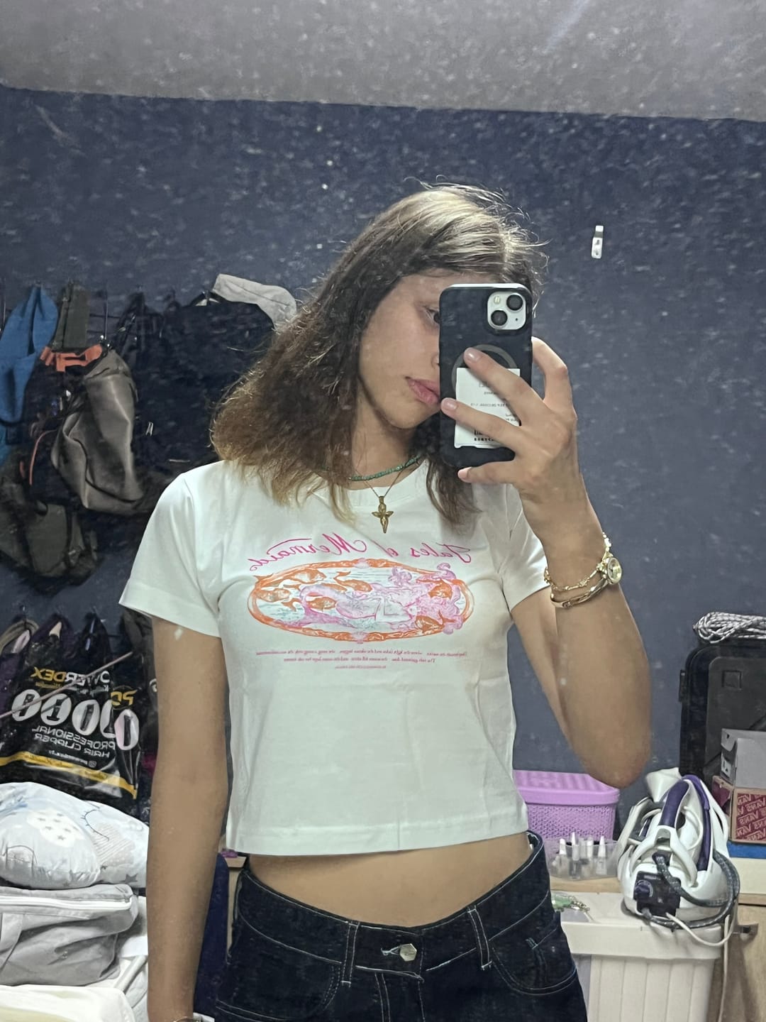Customer photo review of Mermaid Tales — Baby Tee