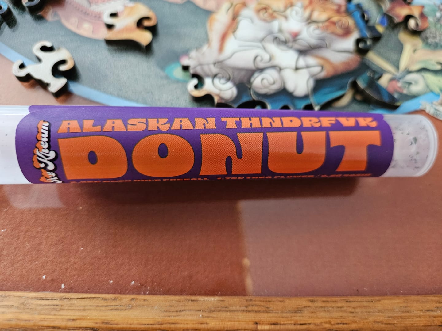 Customer photo review of THCA BLUEBERRY MUFFIN DONUTS