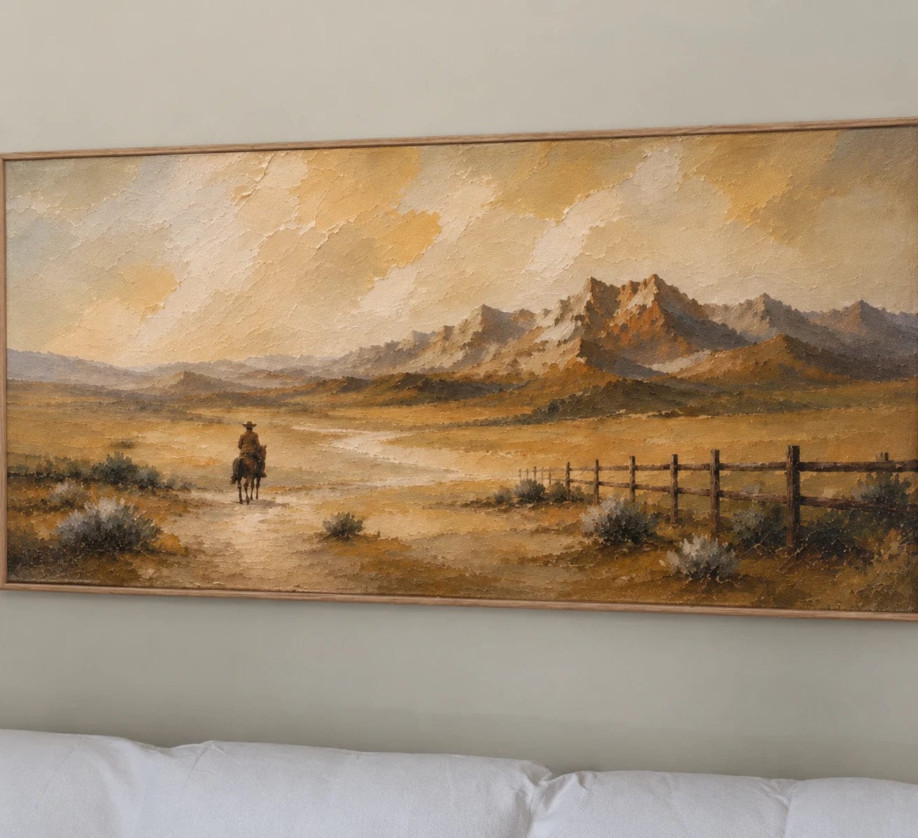 Customer photo review of Western Landscapes Art｜Golden Solitude