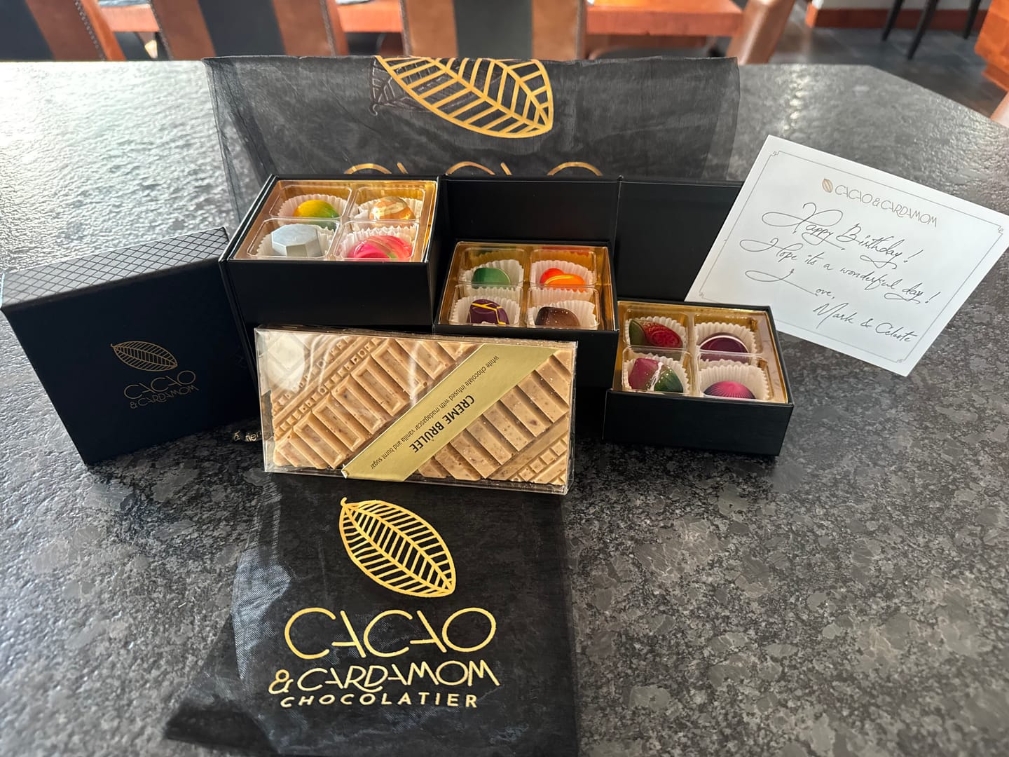 Customer photo review of Creme Brulee Artisan Bar
