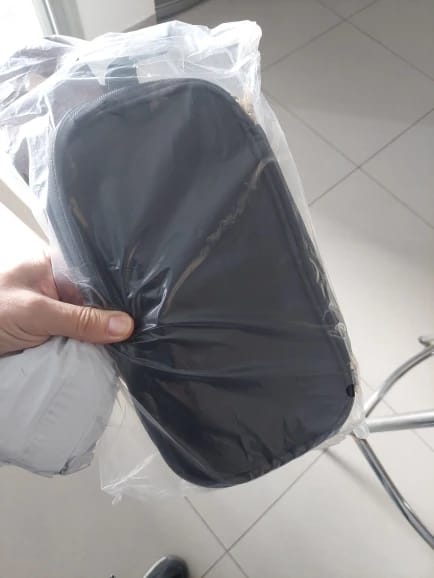 Customer photo review of Large Capacity PU Leather Travel Makeup and Toiletry Bag