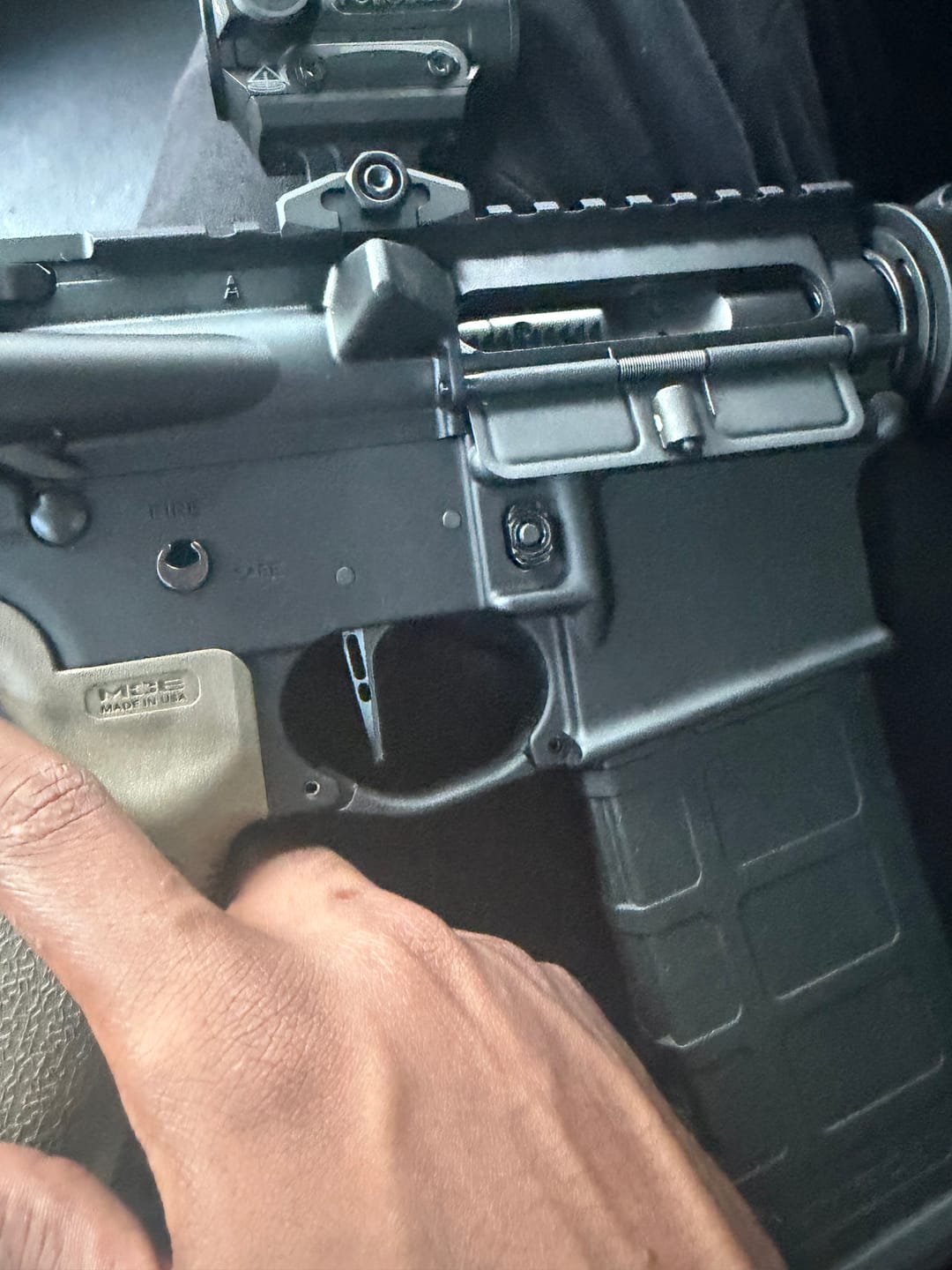 Customer photo review of 100% USA Made Super Safety with Flat Trigger – On Sale $89.99