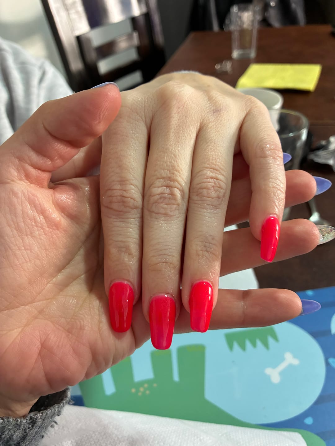 Customer photo review of NAIL PRO Esmalte Permanente X041 (ex058) Rojo Fluor