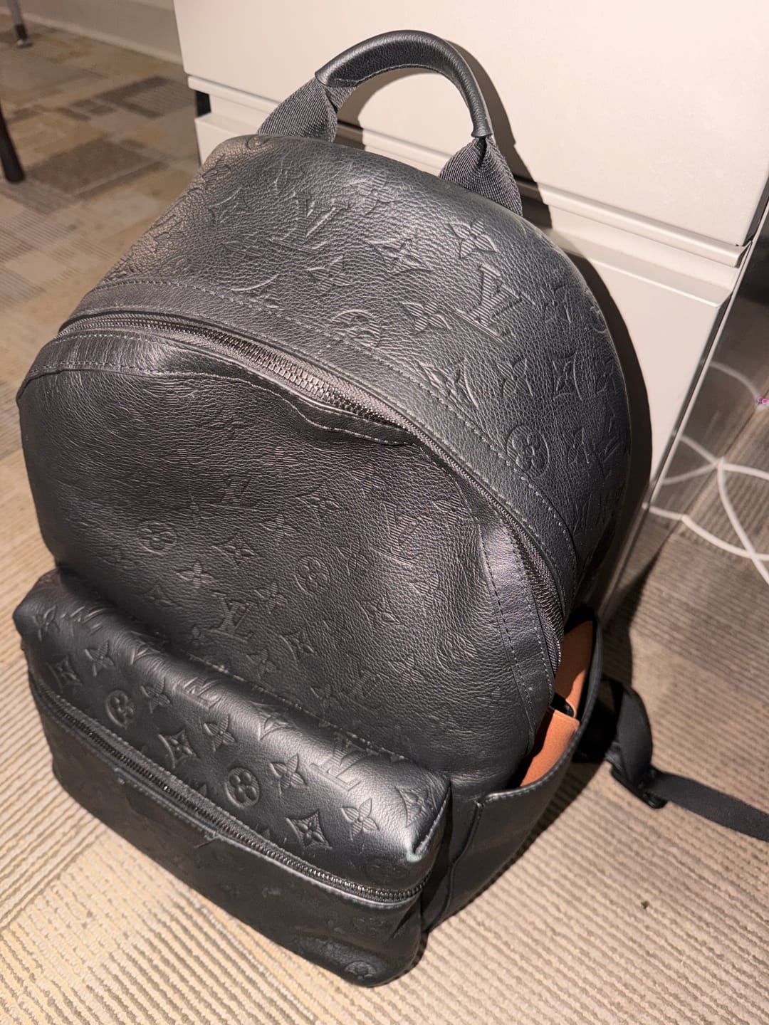 Customer photo review of Louis Vuitton Discovery Backpack PM Monogram Bag Shadow Black