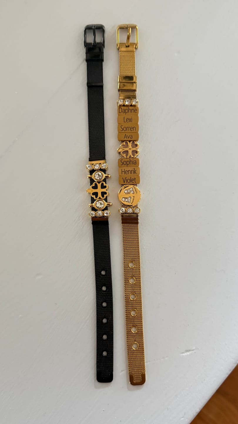 Customer photo review of Mesh bracelet gold
