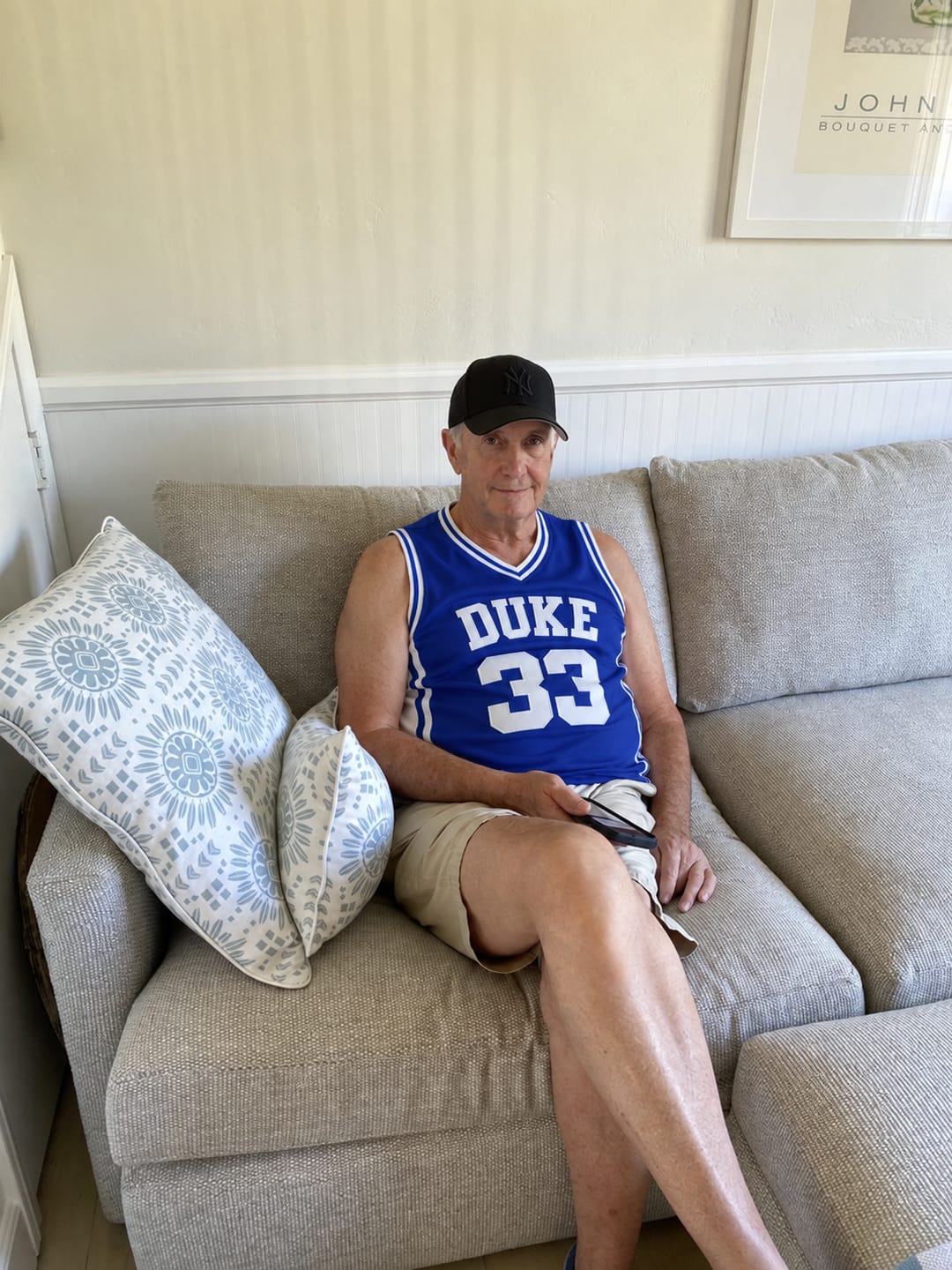 Customer photo review of Grant Hill Duke Basketball Jersey College