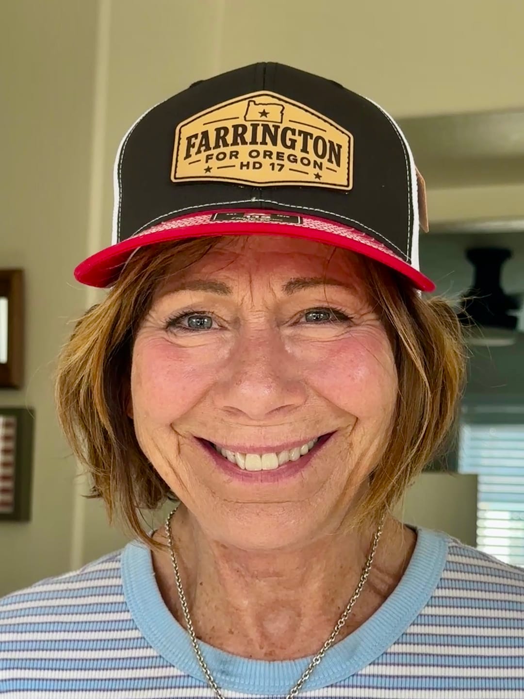 Customer photo review of Premium Custom Leather Patch Hats (Wholesale)