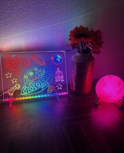 Customer photo review of GlowSketch™ – LED Drawing & Message Board
