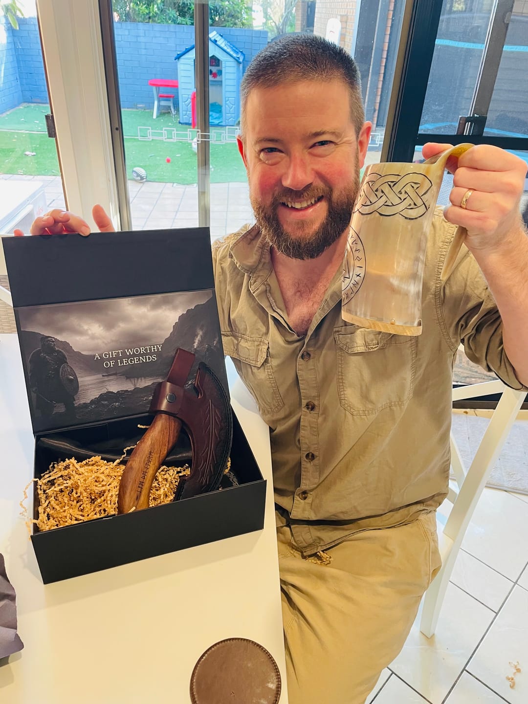 Customer photo review of The Viking Pizza Cutter