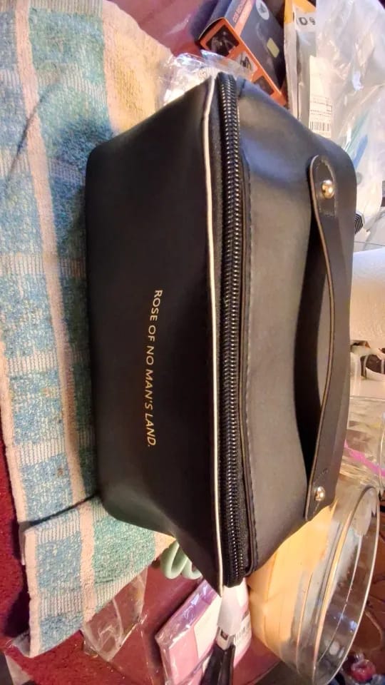 Customer photo review of Zippered Makeup Organizer Bag for Travel and Daily Use