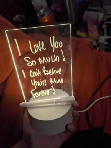 Customer photo review of GlowSketch™ Mini – LED Drawing & Message Light