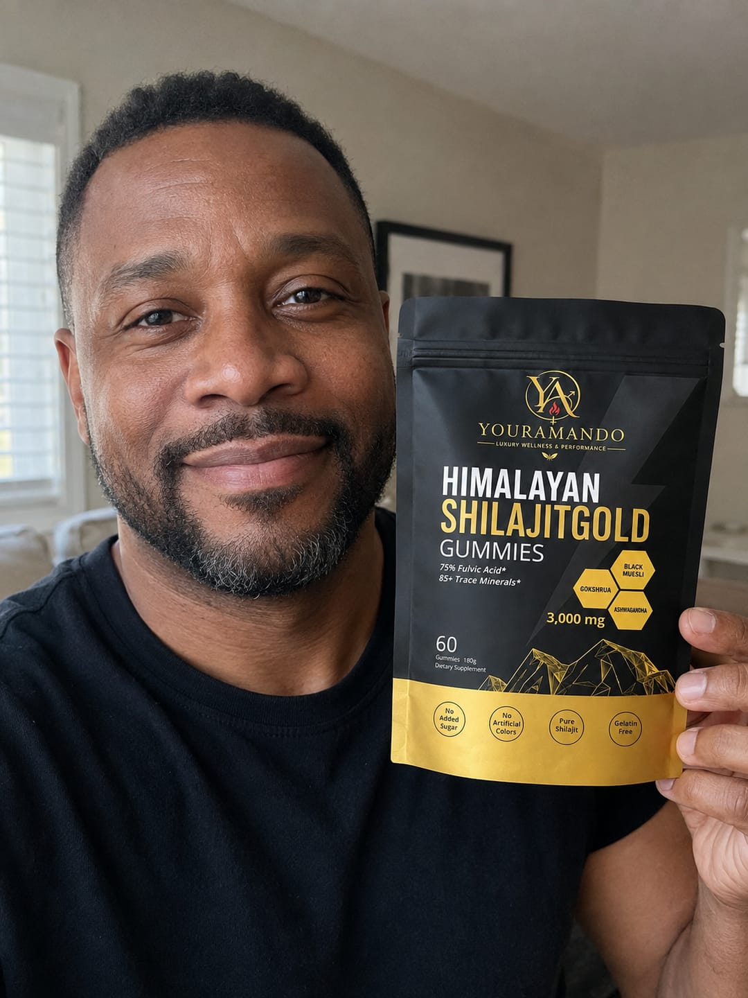 Customer photo review of Your Amando Shilajit Gold Gummies for Men