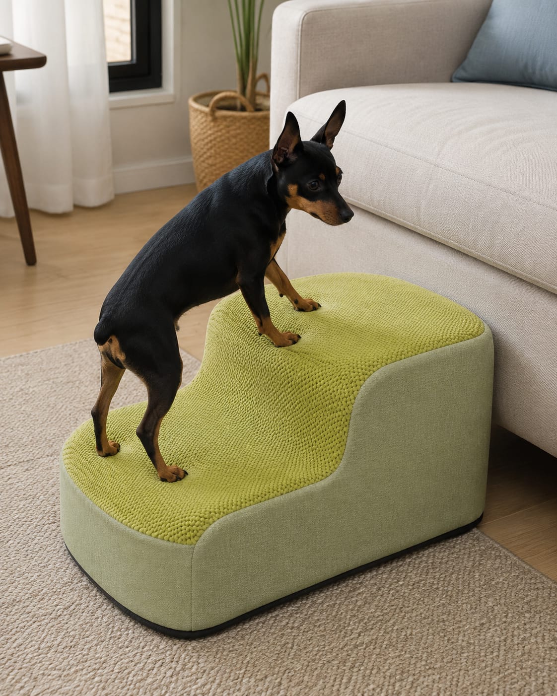 Customer photo review of Orthopedic Dog Stairs for Joint Relief